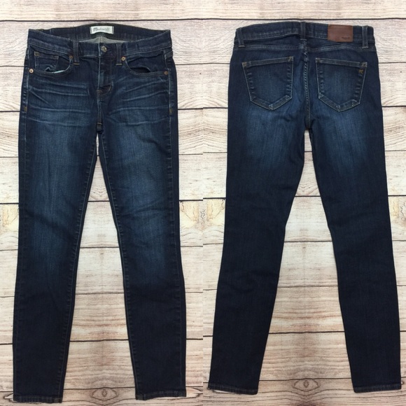 Madewell Skinny Jeans In Waterfall Wash Size 26 - Picture 2 of 7